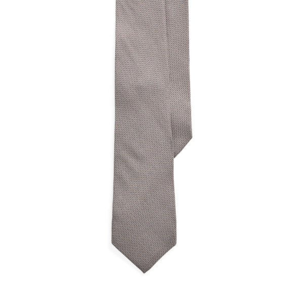 Cravatta in cashmere e seta stampa tweed