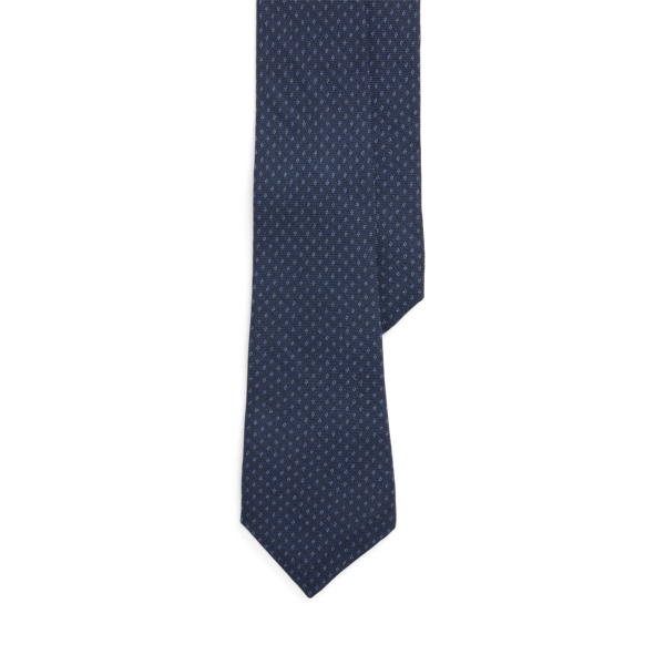 Diamond-Print Cashmere-Silk Tie 