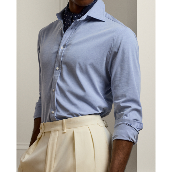 Blue Stretch Jersey Shirt Purple Label 6
