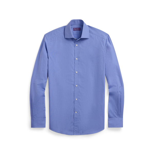 Deep Blue End-on-End Shirt Purple Label 1