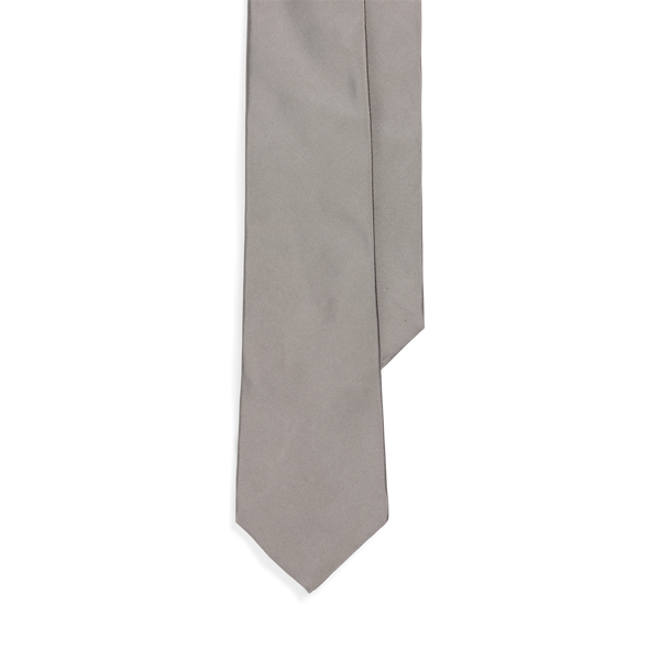 Light Grey Peau de Soie Tie Purple Label 1