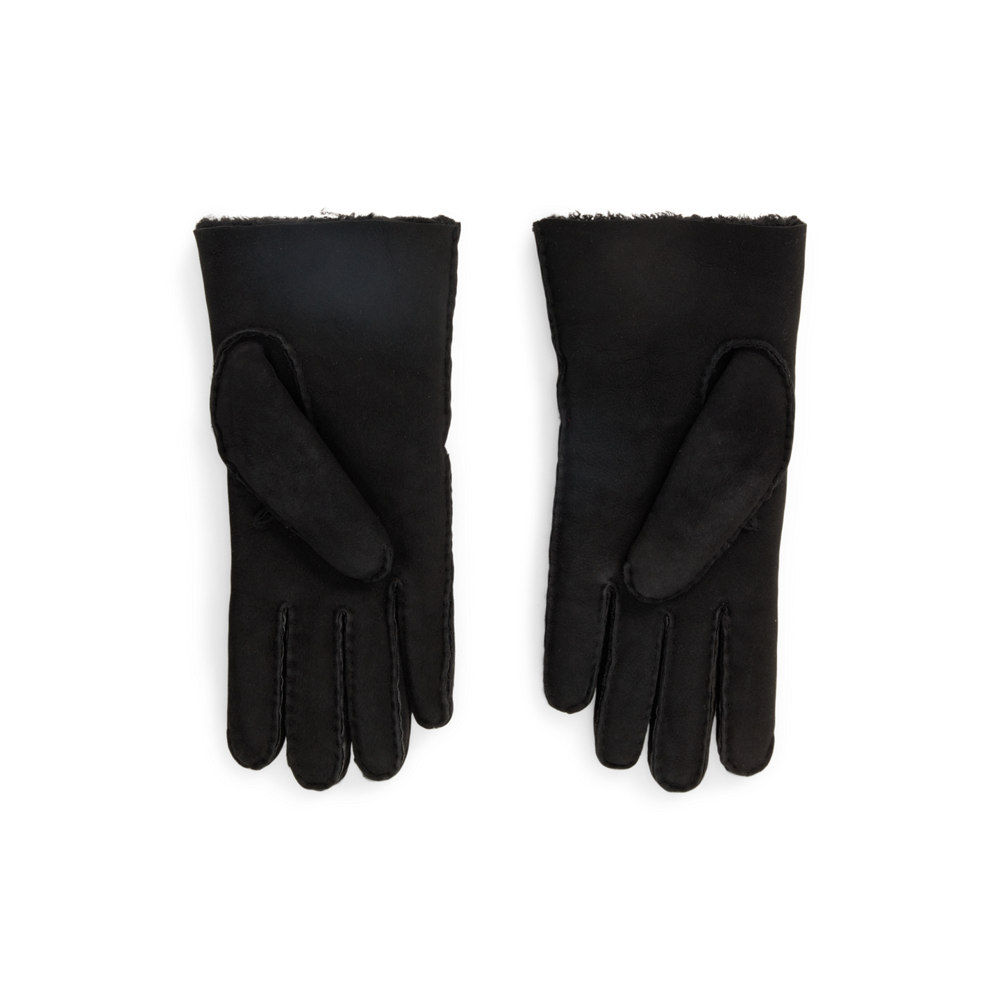 Мужские перчатки Ralph Lauren Shearling Gloves, цвет: Чёрный — фото 1