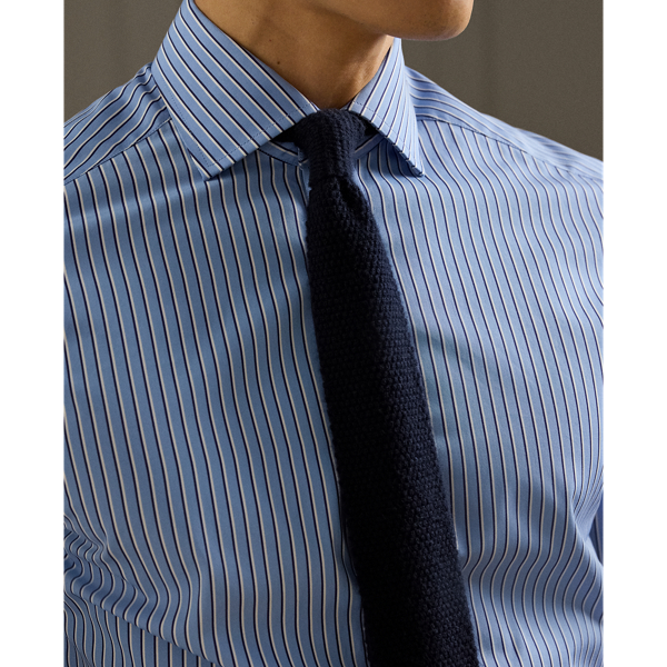Light Blue/Navy Striped Poplin Shirt Purple Label 6