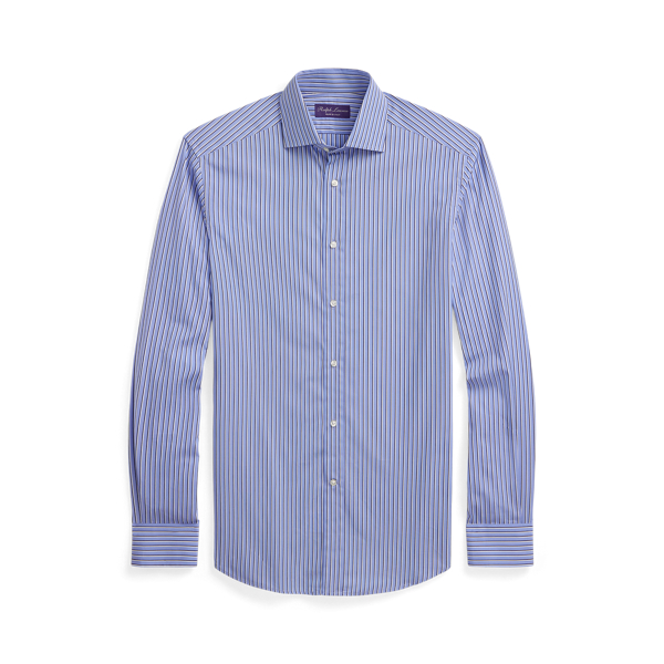 Striped Poplin Shirt Purple Label 1