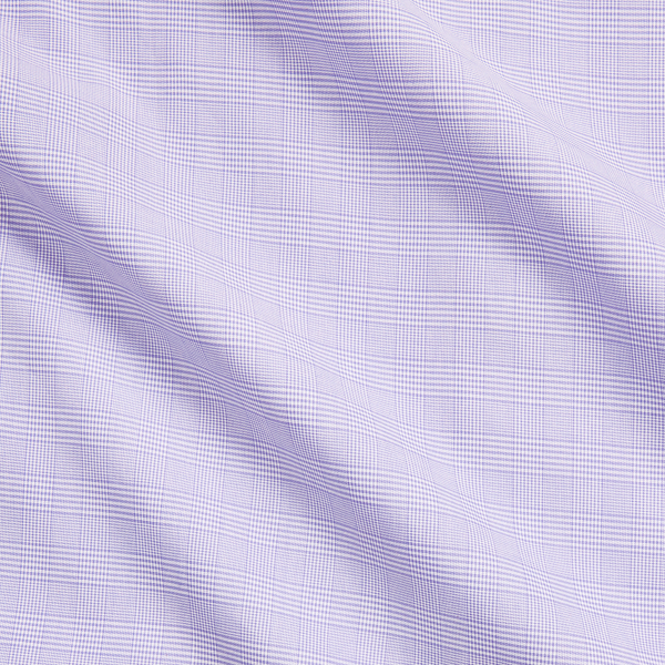 Lavender Mini-Glen Check Twill Shirt Purple Label 7