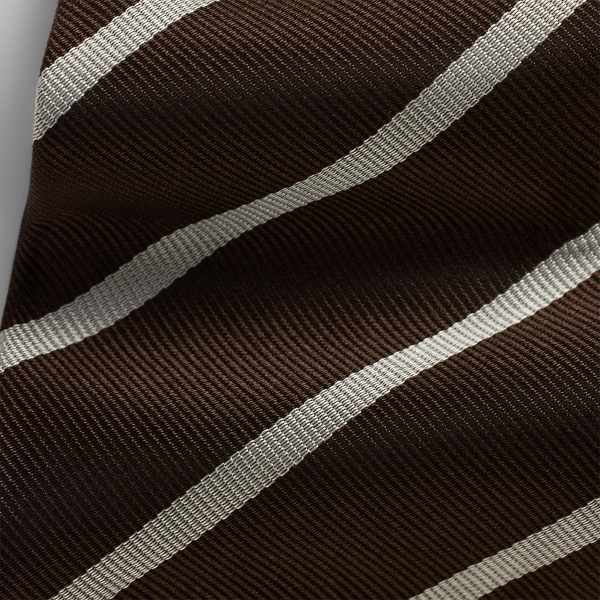Striped Silk Repp Tie 