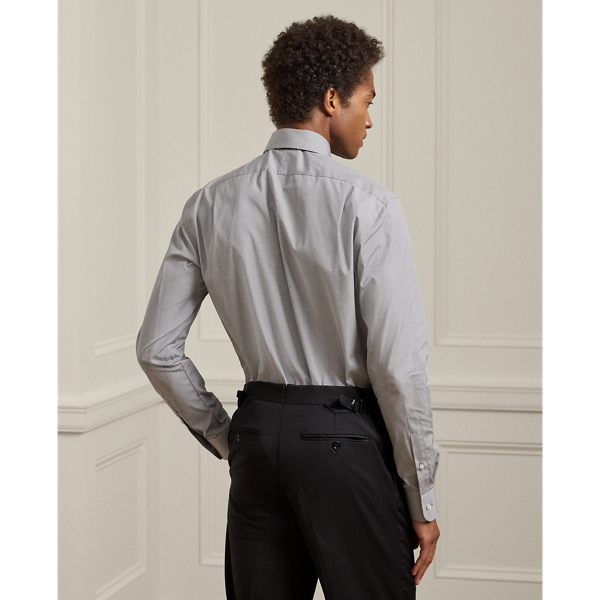 Grey End-on-End Shirt Purple Label 5