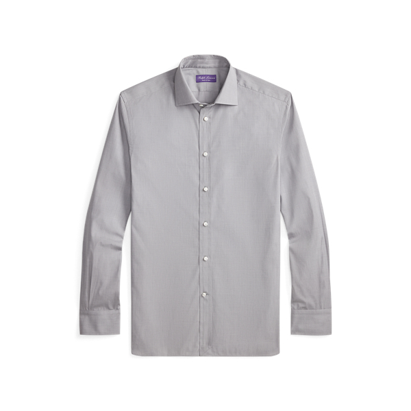 Grey End-on-End Shirt Purple Label 2