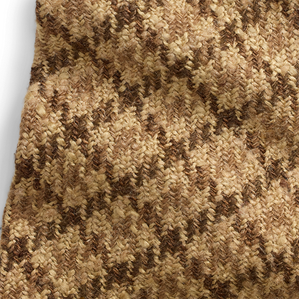 Wollkrawatte mit Hahnentritt-Karomuster Purple Label in Kamel/Braun 3