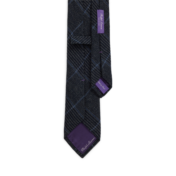 Plaid Wool-Silk-Cashmere Tie