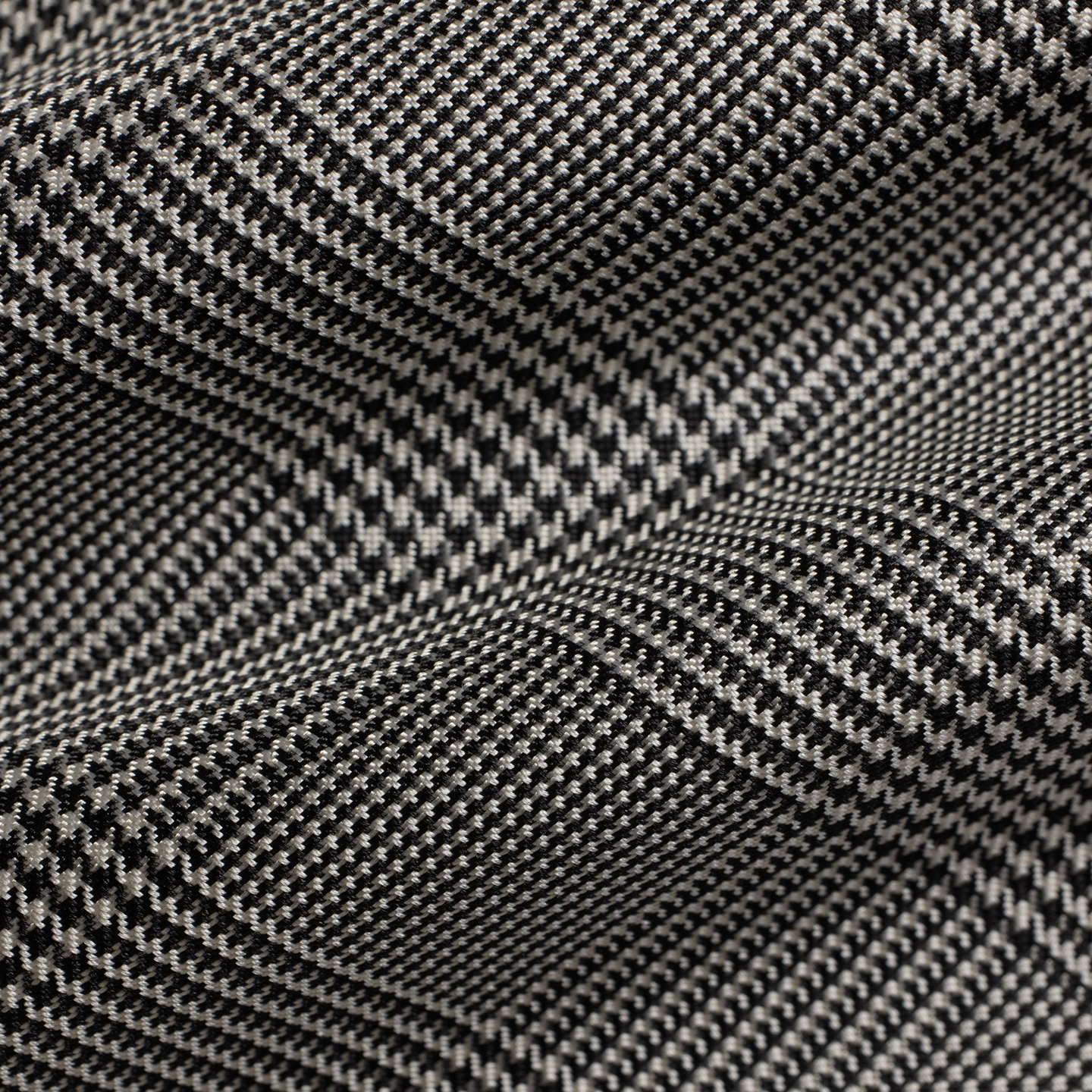 Мужской галстук Ralph Lauren Glen Plaid Silk Tie, цвет: Чёрный / Кремовый — фото 2