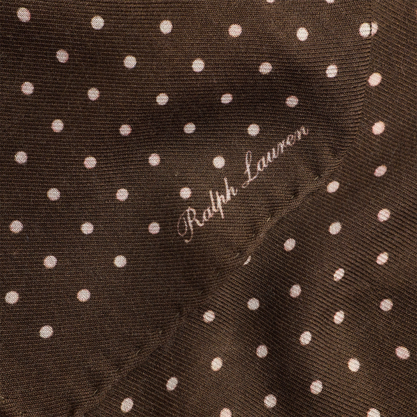Polka-Dot Cashmere-Silk Neckerchief