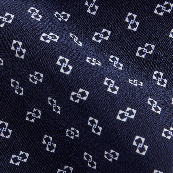Linked-Diamonds Silk Tie