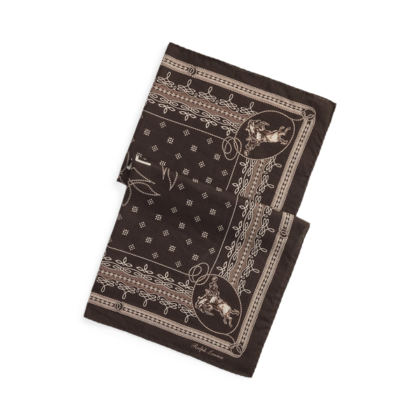 Foulard Western cachemire-soie