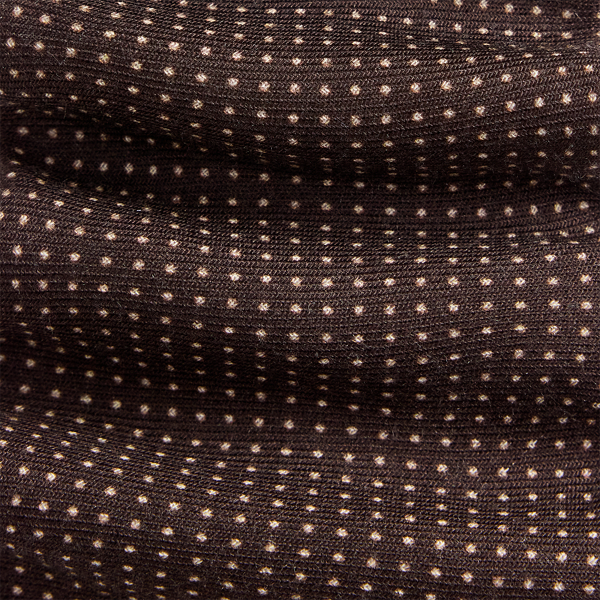 Cravate &agrave; petits pois Purple Label en Brun cannelle 3