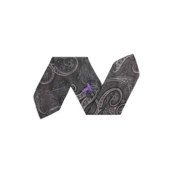 Paisley-Halstuch aus Kaschmir und Seide Purple Label in Grau multi 2