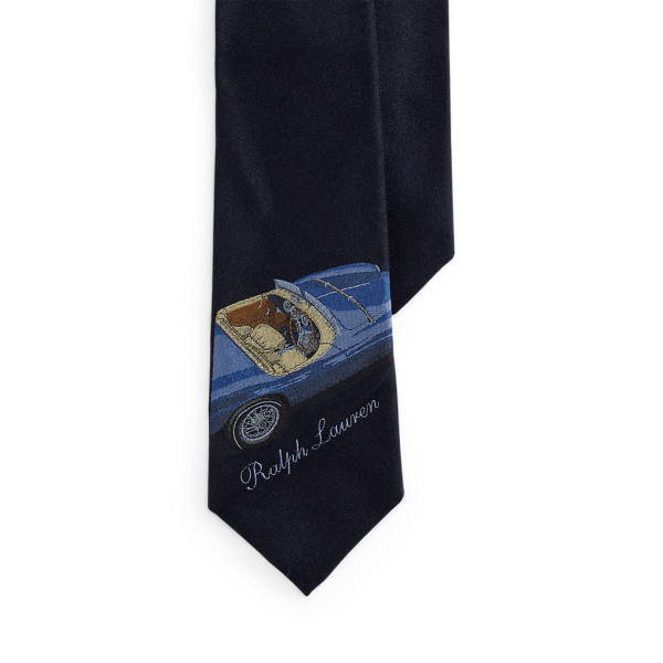 オートモビルプリント シルクカシミヤ ネクタイ | ラルフ ローレン公式