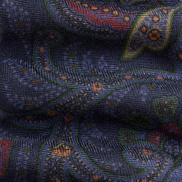 Seidenkrawatte mit Paisleymuster Purple Label in Navy multi 3