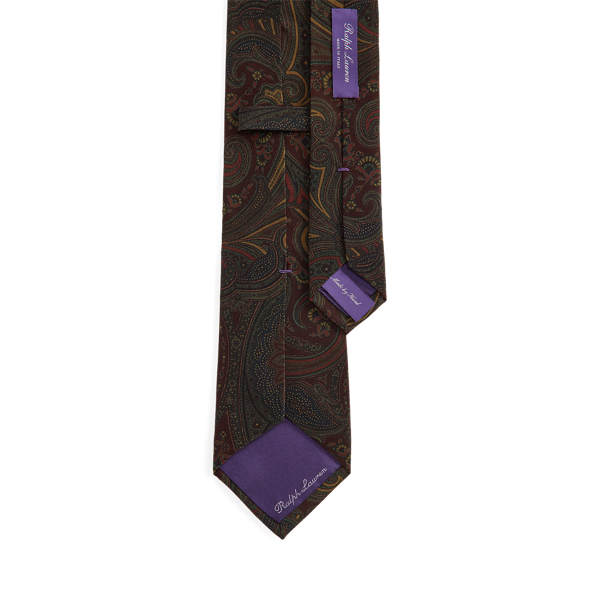 Redwood Multi Paisley Silk Tie Purple Label 2