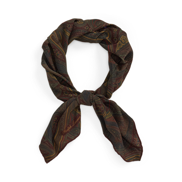 ペイズリー シルク クレープ ネッカチーフ | ラルフ ローレン公式