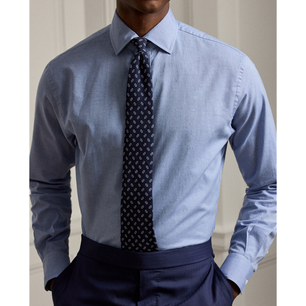 Flanellhemd mit Fischgratmuster Purple Label in Blau 6