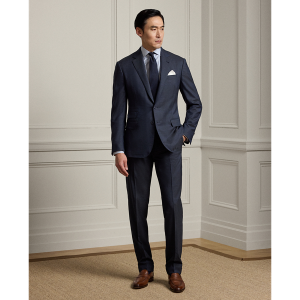 Gestreiftes Hemd aus Twill Purple Label in Wei&szlig;/Blau 4