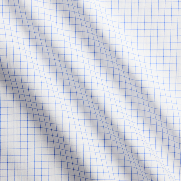 Twillhemd mit Tattersall-Muster Purple Label in Blau/Wei&szlig; 7