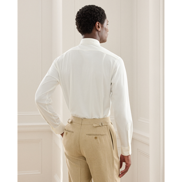 Strickhemd Purple Label in Wei&szlig; 5