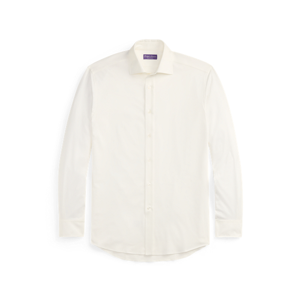 Strickhemd Purple Label in Wei&szlig; 2