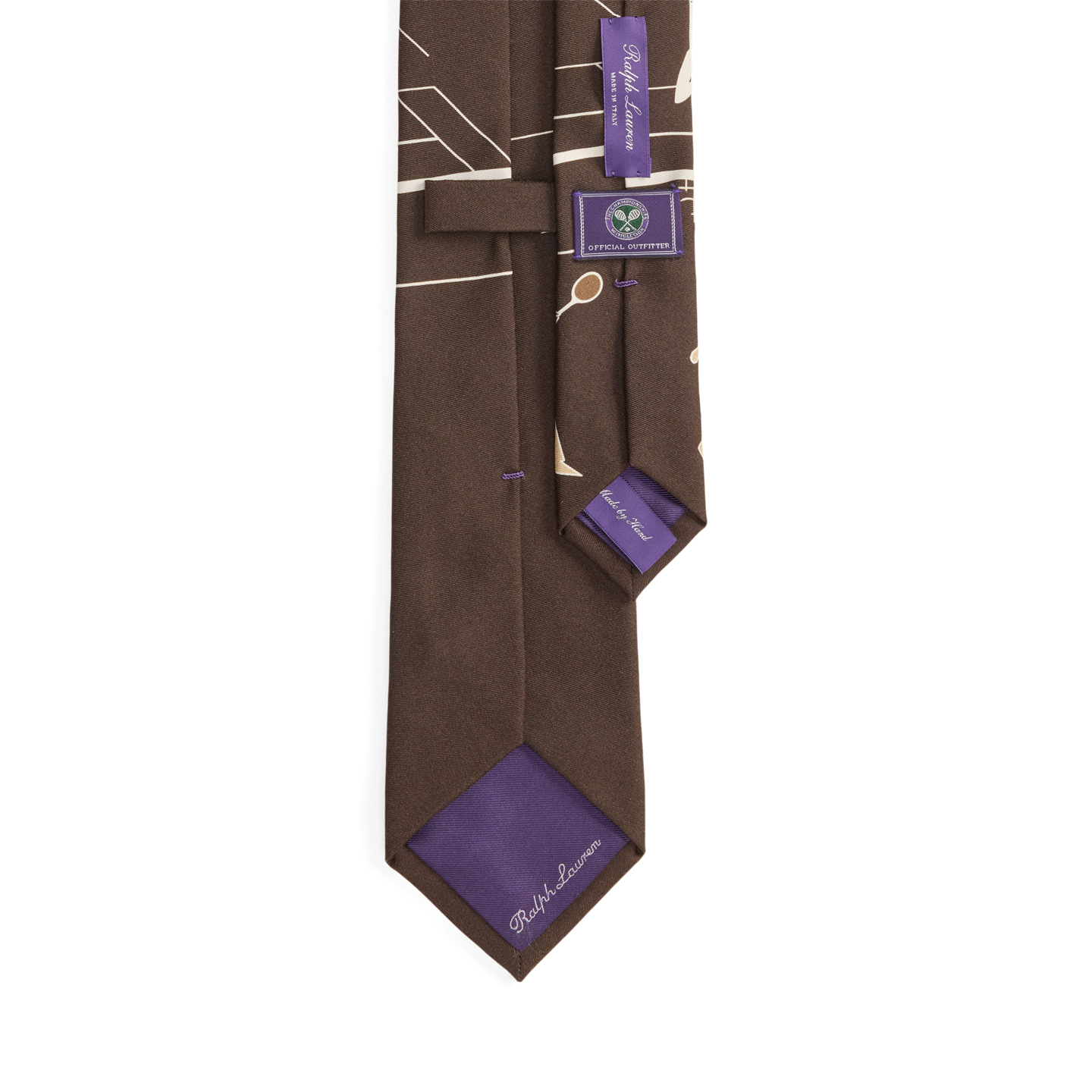 Мужской галстук Ralph Lauren Wimbledon Silk Twill Tie, цвет: Мягкий мокко — фото 1