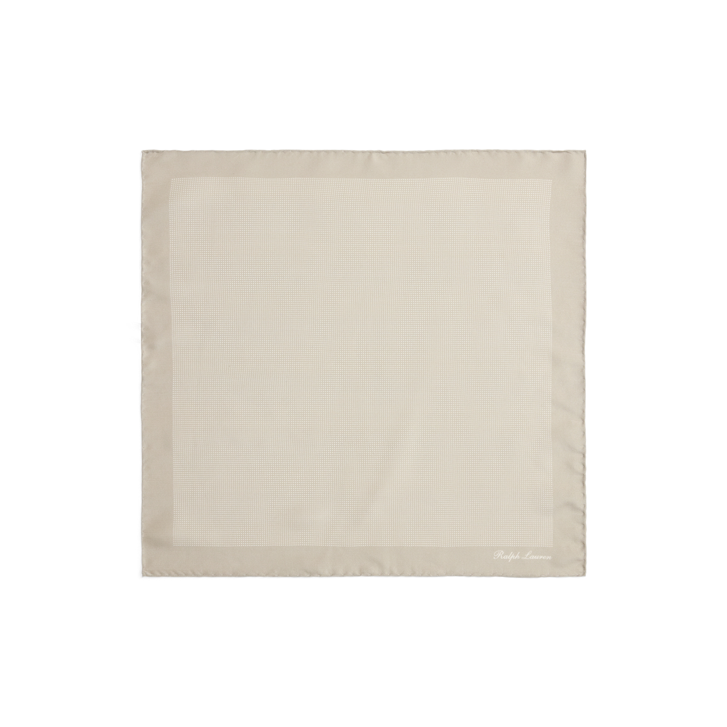 Нагрудные платки Ralph Lauren Pin Dot Silk Pocket Square, цвет: Жемчужный серый — фото 1