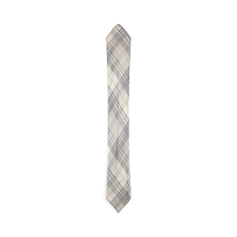 Мужские перчатки Ralph Lauren Plaid-Print Cashmere-Silk Neckerchief, цвет: Жемчужный серый