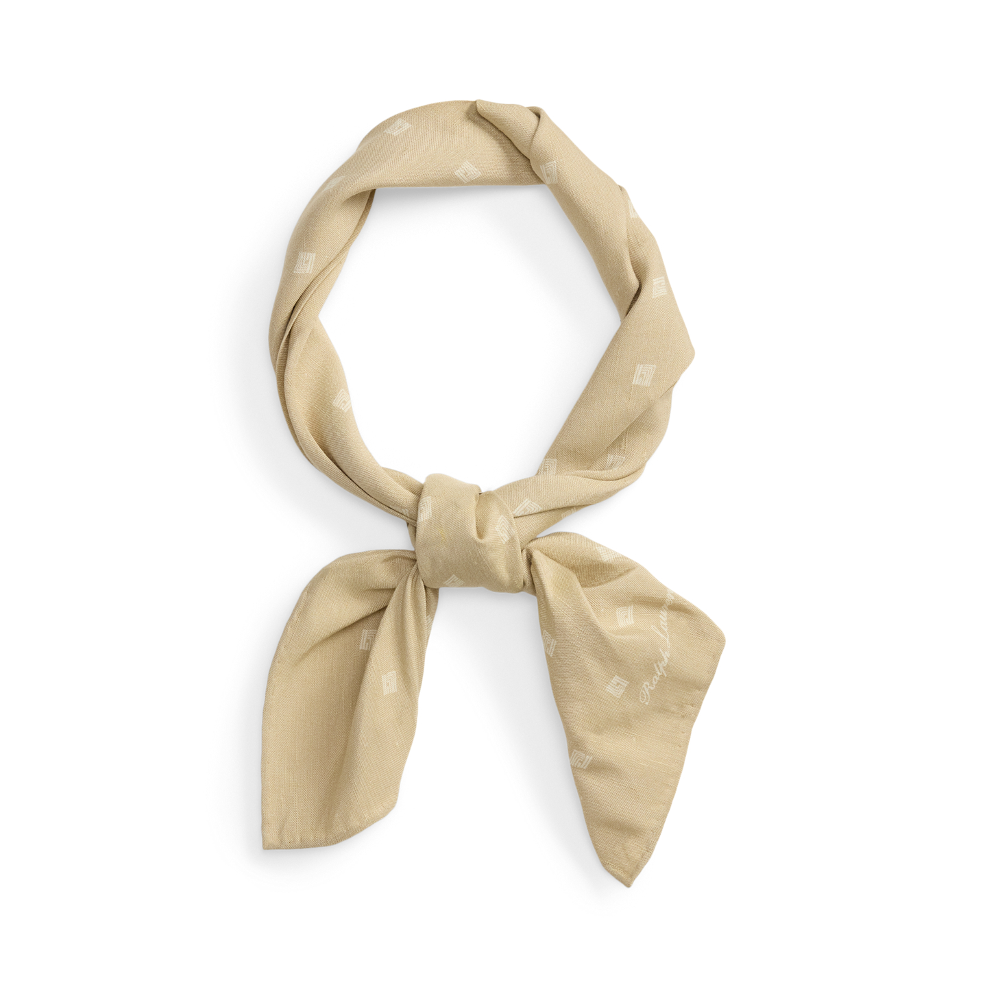 Мужские перчатки Ralph Lauren Geometric Linen-Silk Neckerchief, цвет: Шампань — фото 4