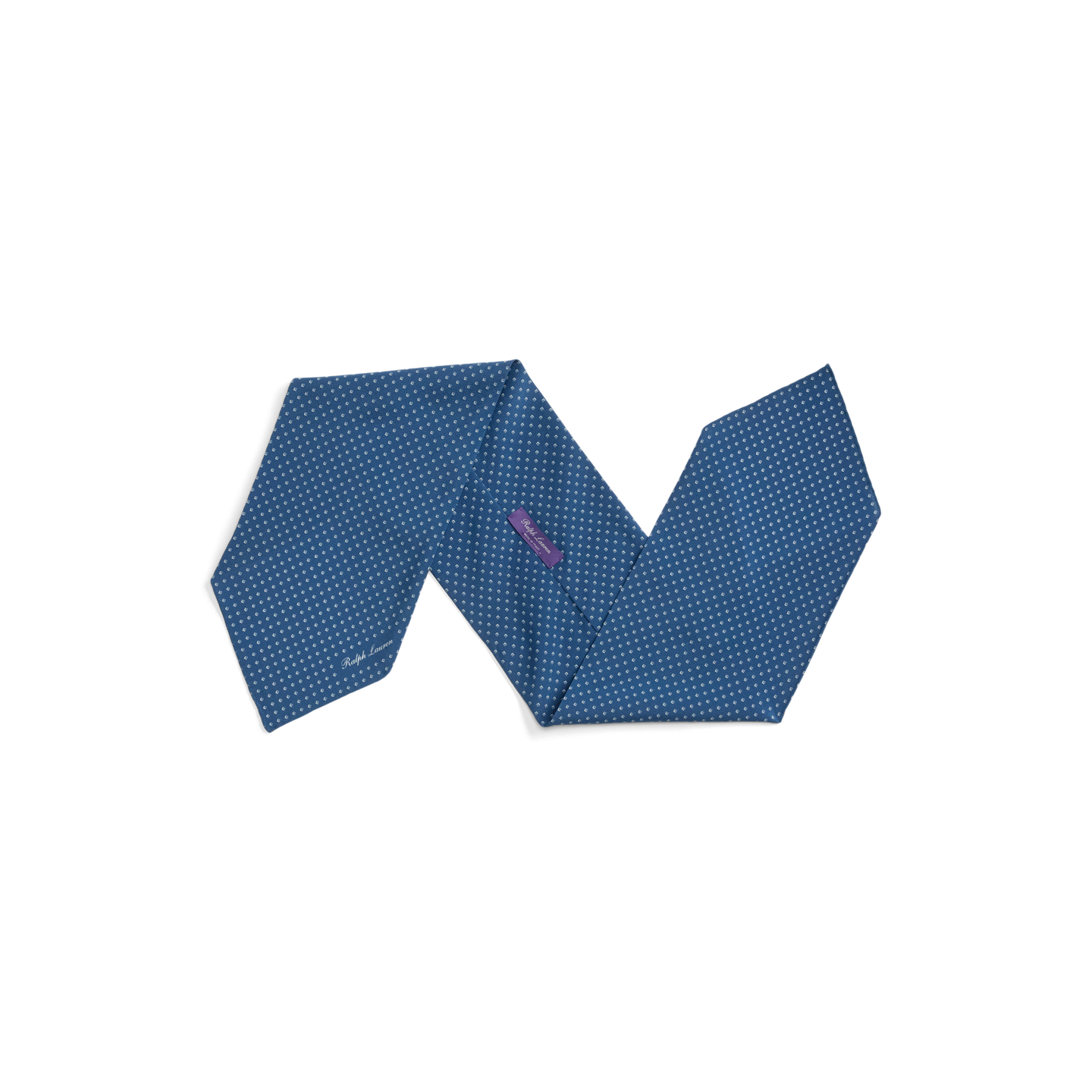 Мужские перчатки Ralph Lauren Neat-Print Silk Neckerchief, цвет: Синий — фото 2