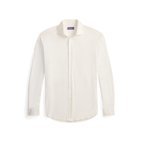 White Knit Shirt Purple Label 2