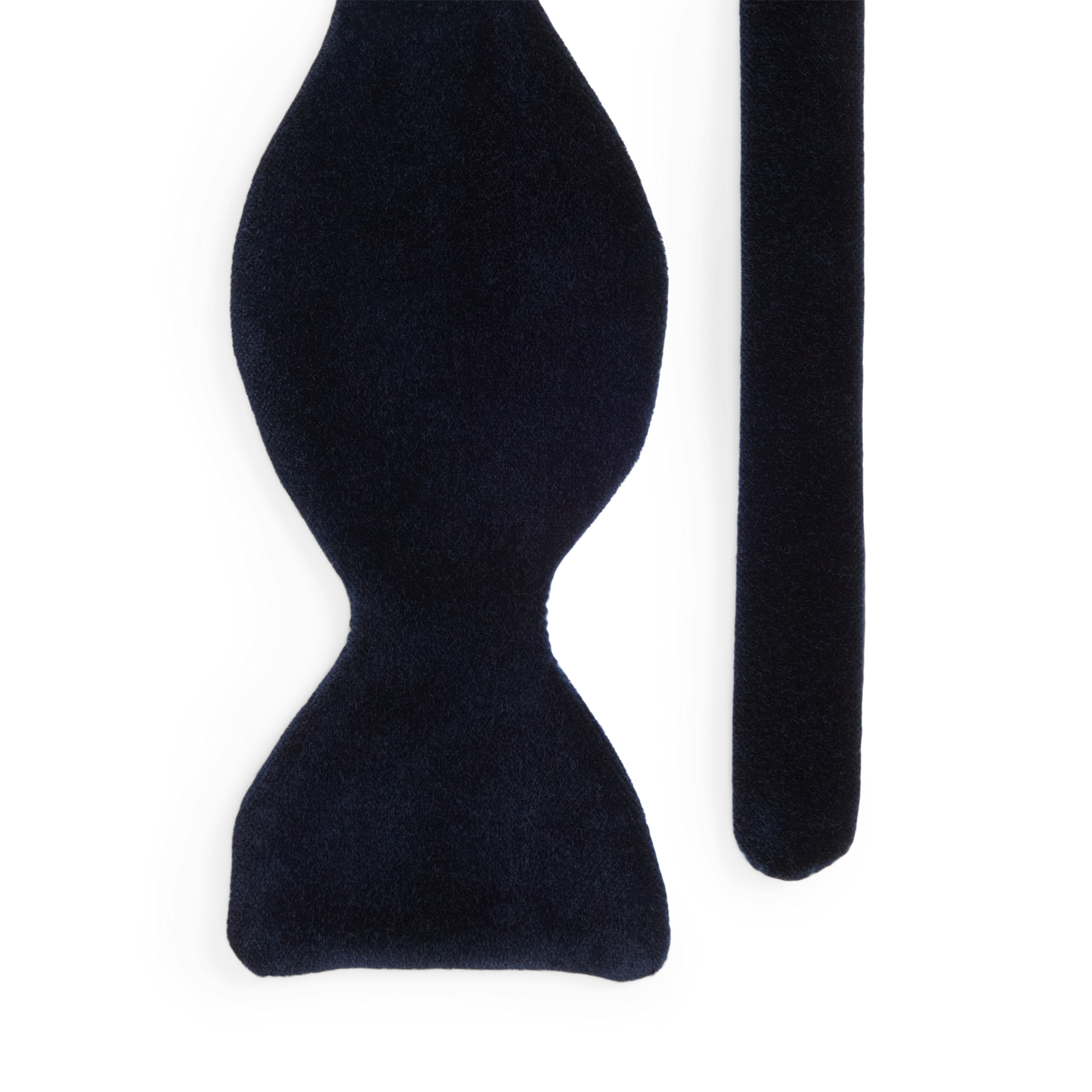 Мужские галстуки Ralph Lauren Velvet & Peau de Soie Bow Tie, цвет: Полуночный тёмно-синий — фото 3