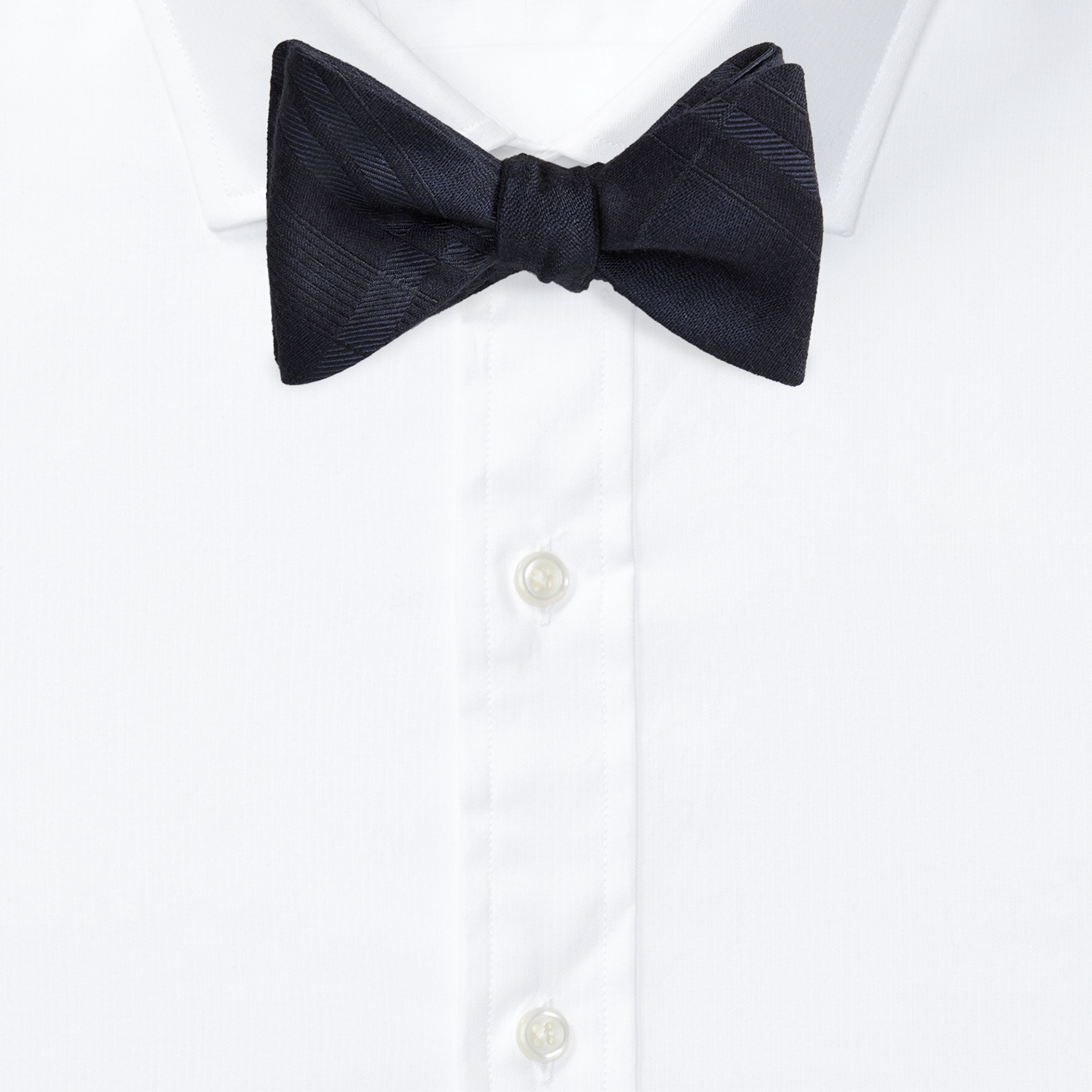 Мужской галстук-бабочка Ralph Lauren Plaid Silk-Cashmere Bow Tie, цвет: Тёмно-синий — фото 1