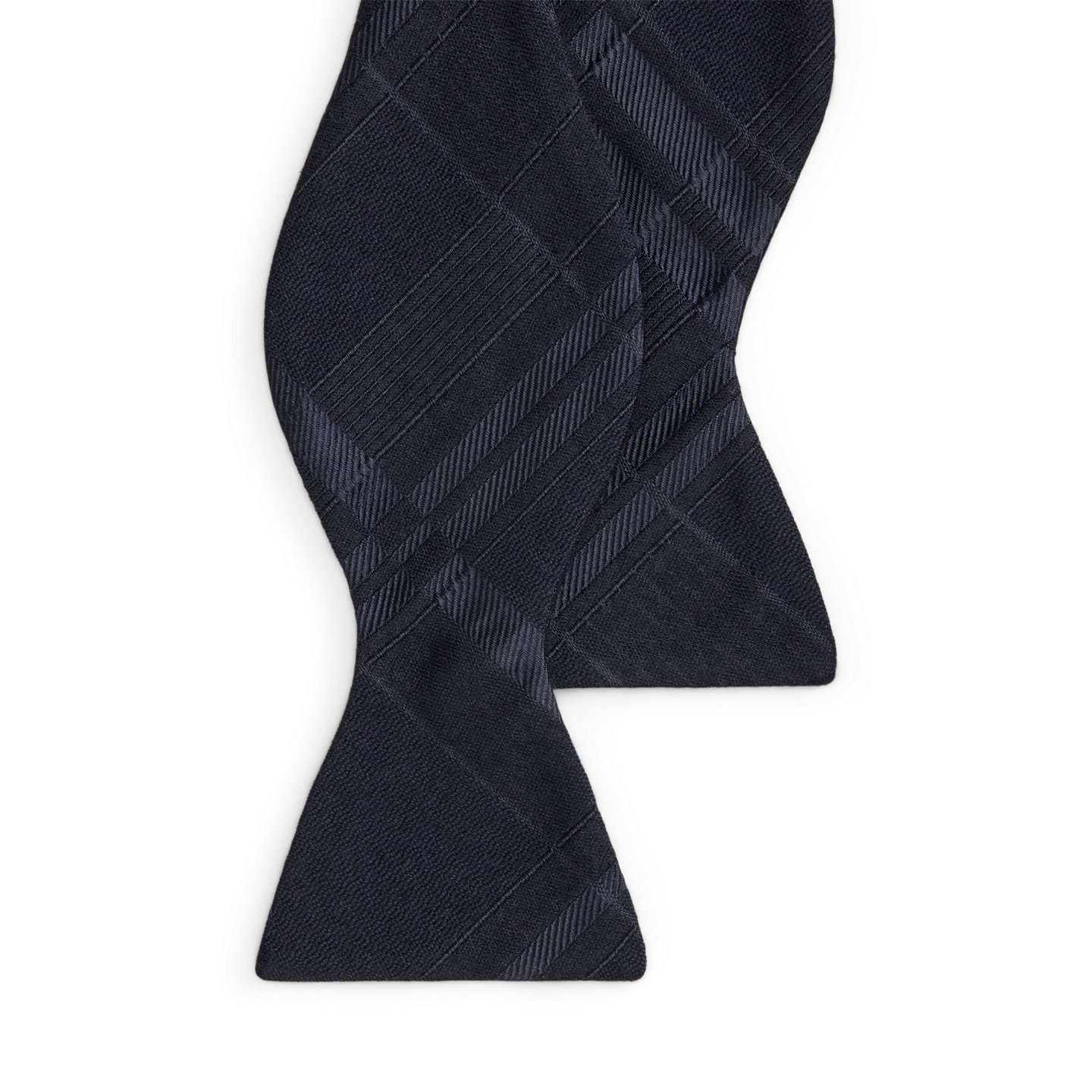 Мужской галстук-бабочка Ralph Lauren Plaid Silk-Cashmere Bow Tie, цвет: Тёмно-синий — фото 4