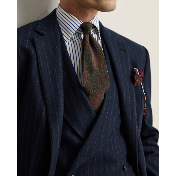 Paisley-Print Silk Crepe Tie