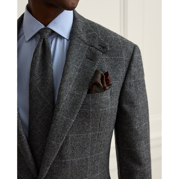 Paisley-Print Silk Pocket Square