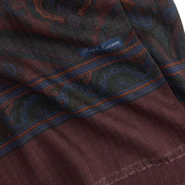 Kaschmir-Seidenschal mit Paisley-Motiv
