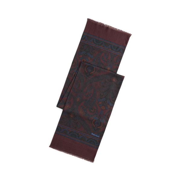 Kaschmir-Seidenschal mit Paisley-Motiv