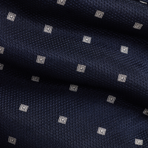 Square-Print Silk Tie