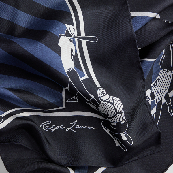Zijden Ralph Lauren Yankees sjaal