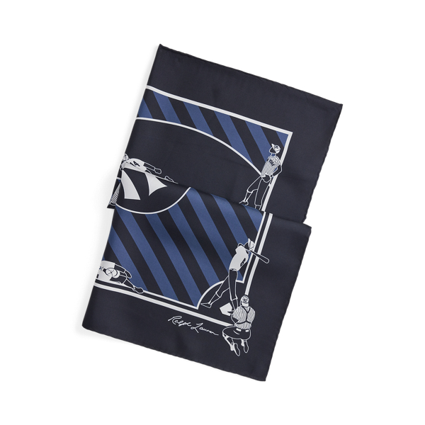 Zijden Ralph Lauren Yankees sjaal