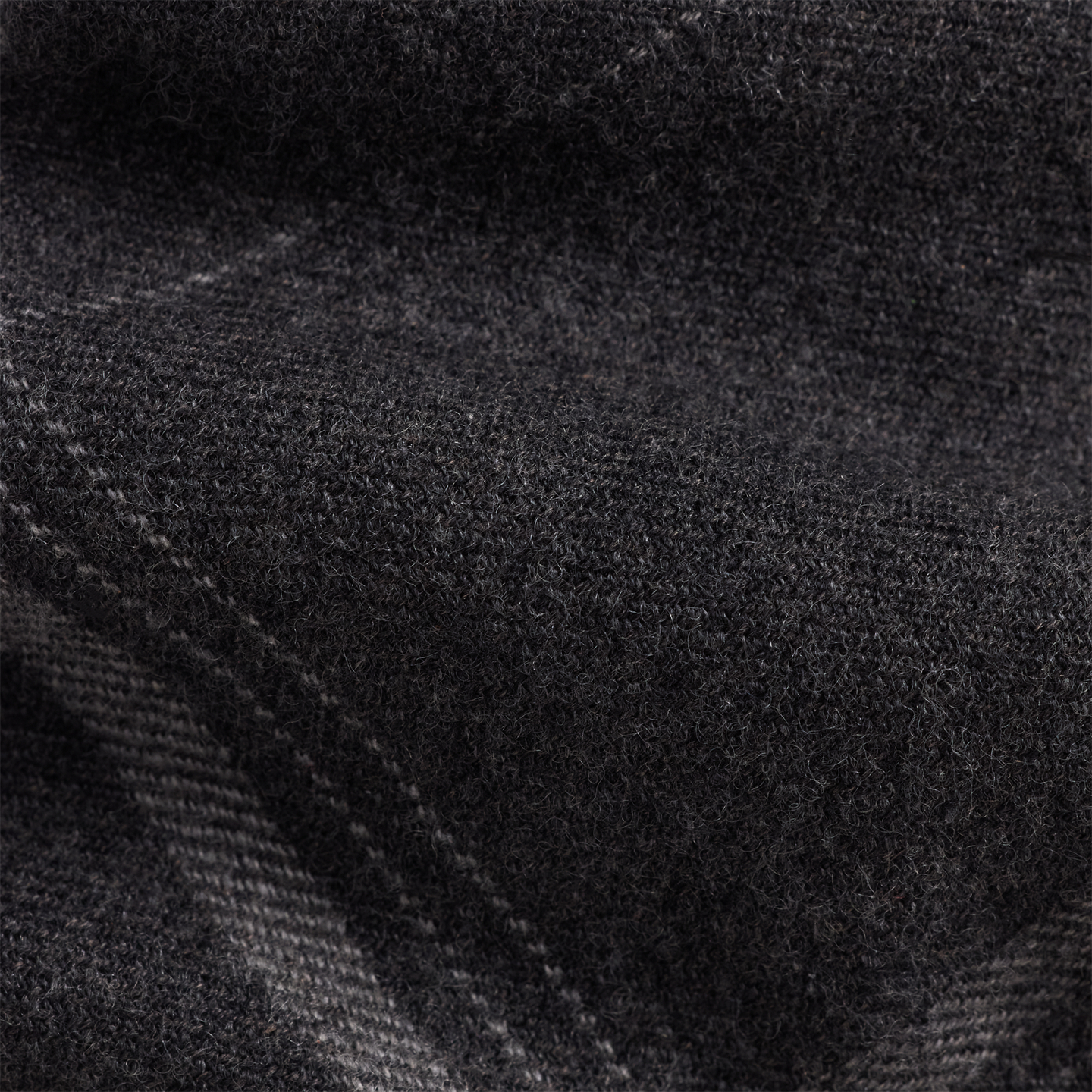 Мужские галстуки Ralph Lauren Plaid Cotton-Wool Tie, цвет: Тёмный серый меланжевый — фото 2