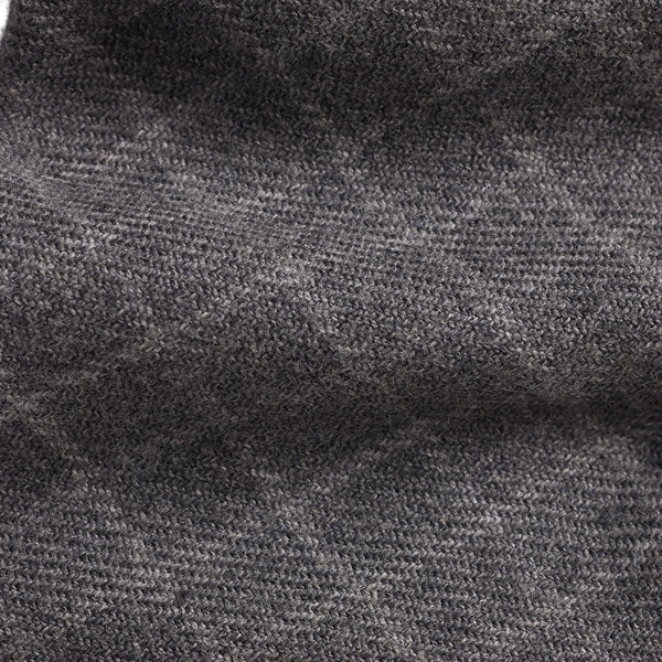 Medium Grey Melange Tattersall Flannel Tie Purple Label 3