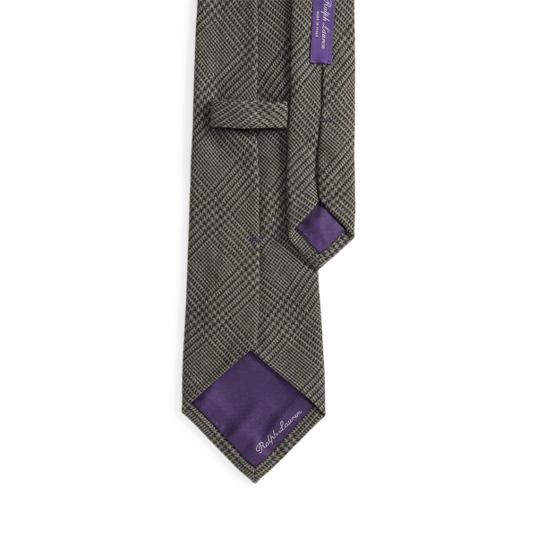 Cravate prince-de-galles flanelle coton