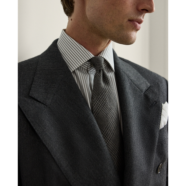 Cravate prince-de-galles flanelle coton