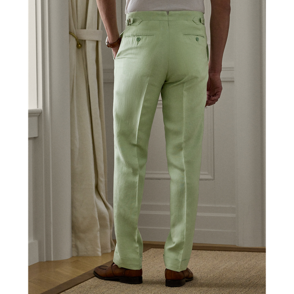 Gregory Hand-Tailored Silk-Linen Trouser